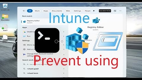 Prevent Access to Command Prompt -Registry Editor- Run Command using Intune (LAB) شرح بالعربي