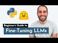 Finetuning large language models llms  w example code