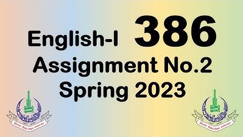 AIOU Code 386 Solved Assignment No.2 Spring 2023