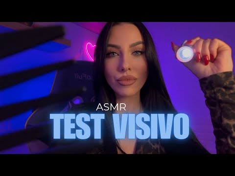 ASMR CONTROLLO LA TUA VISTA PRIMA DI ANDARE A DORMIRE
