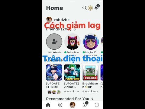 Video Roblox cách giảm lag trên điện thoại MR rob - youtube