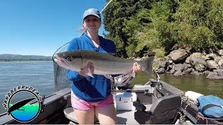 Fishing for HUGE Columbia River Steelhead with Goins Outdoors