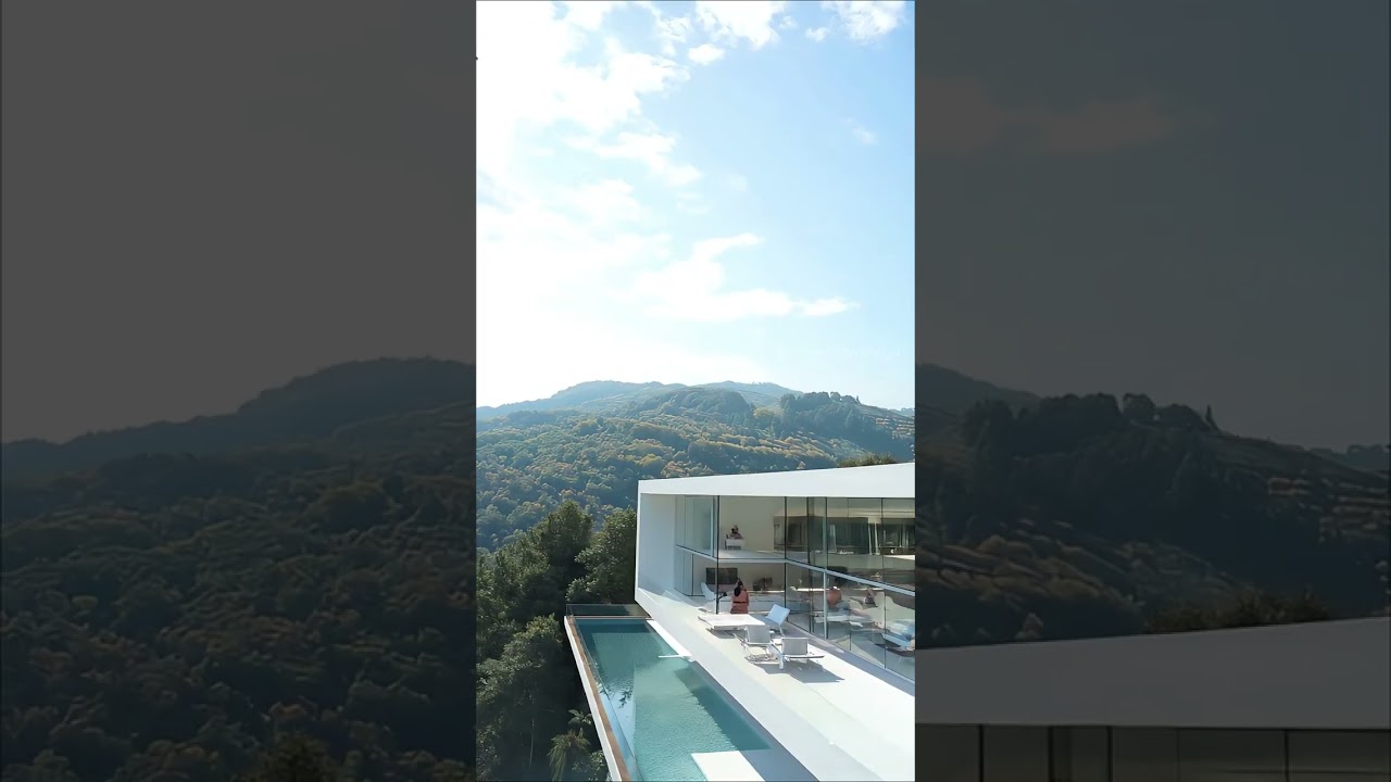 Luxurious Cliffside House with Breathtaking Mountain Views 🌿 | Modern Architecture #modernexterior