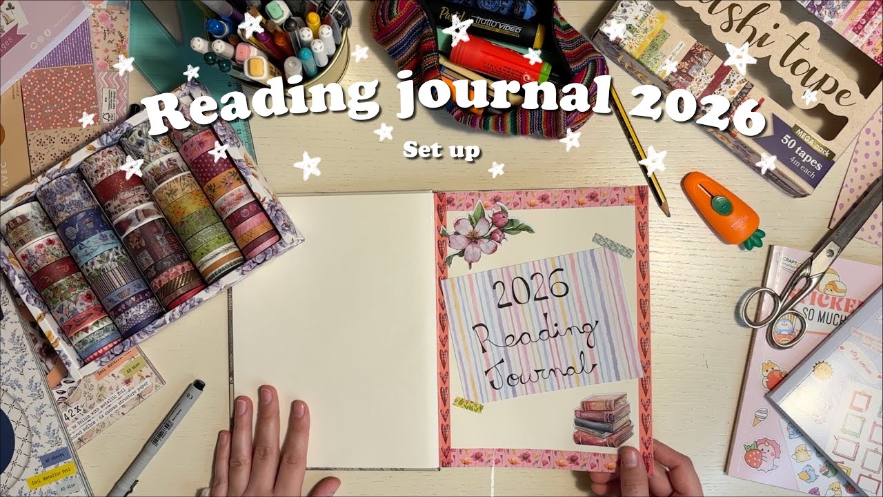 Realizzo il SET UP del mio primo READING JOURNAL 2026 📖 | Cozy & silent journaling