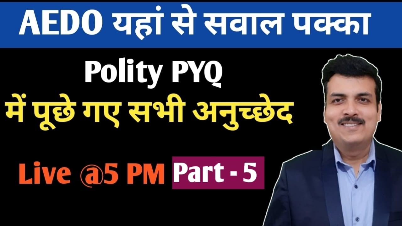 Polity Pyq Artical - live - 5