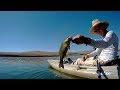 Kayak fishing for smallmouth bass in eastern wa