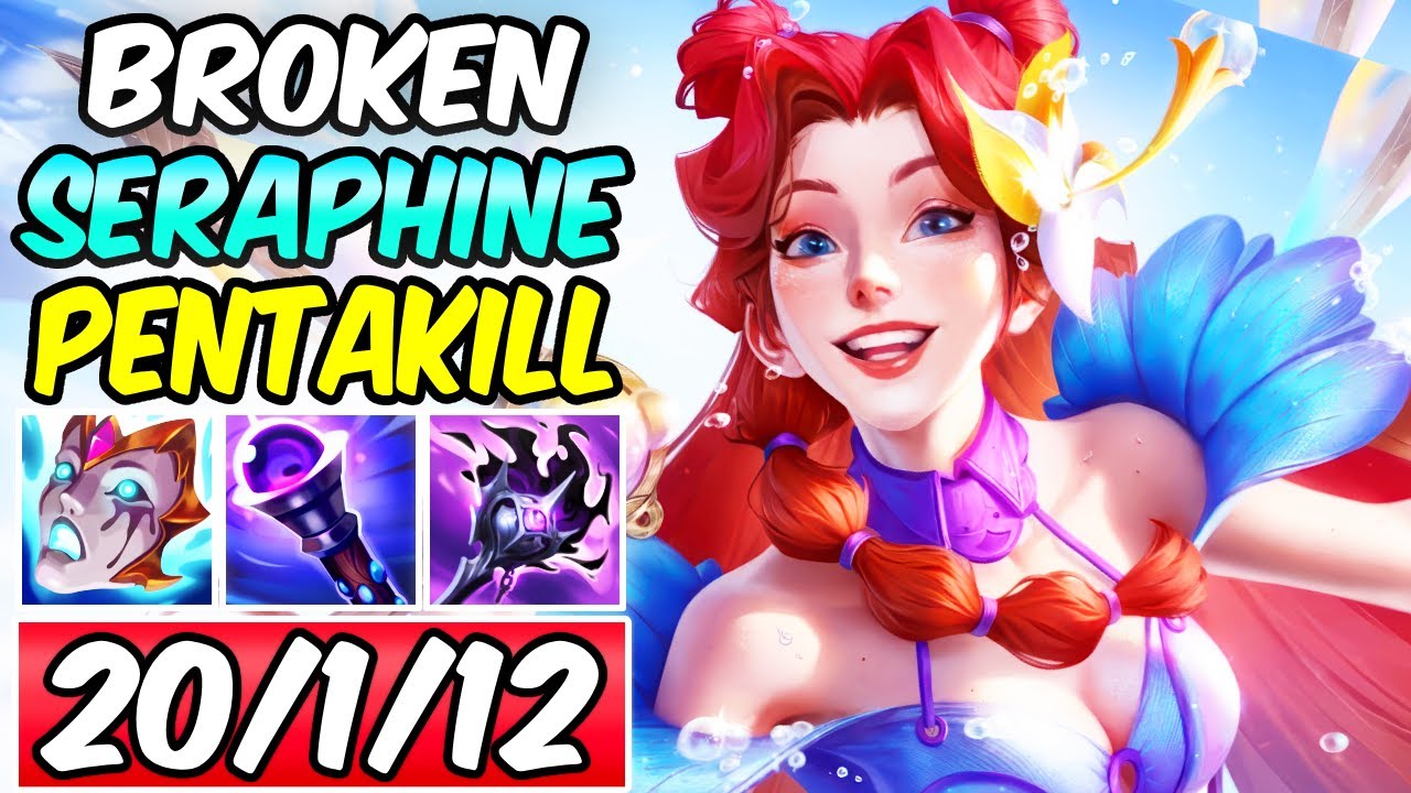 THIS SERAPHINE COMBO IS SO BROKEN - PENTAKILL! ABSURD DAMAGE | New Build & Runes | League of Legends