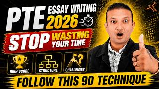 🔥 Stop Wasting Time in PTE Essay Writing! Score 90 with This Technique 2026 | Edutrainex