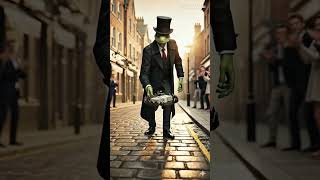 Gentleman Lizard Saves the Day… Then Gets Snapped! 🦎💵 Funny AI Twist | #Shorts #ai #funny #dance