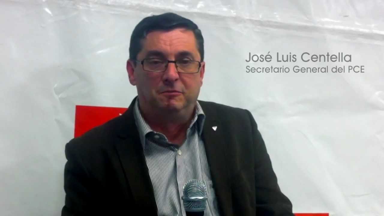 José Luis Centella presenta los documentos de la Conferencia Política del PCE defensa y justicia
