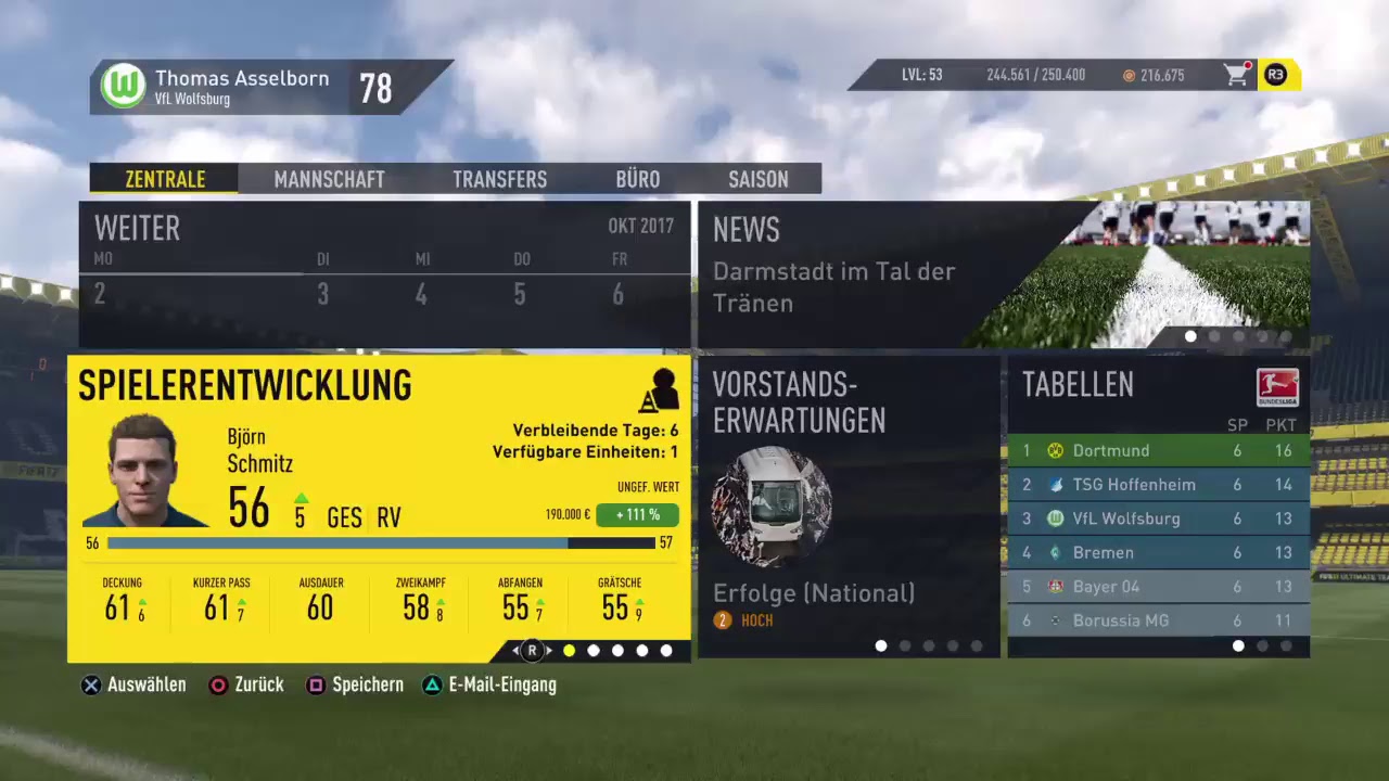 Fifa 17 Simulate to glory mit Wolfsburg! # 3