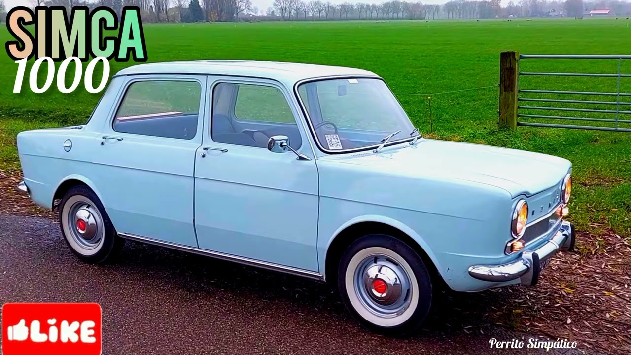 SIMCA 1000- bonito coche Europeo, un clásico no muy conocido  