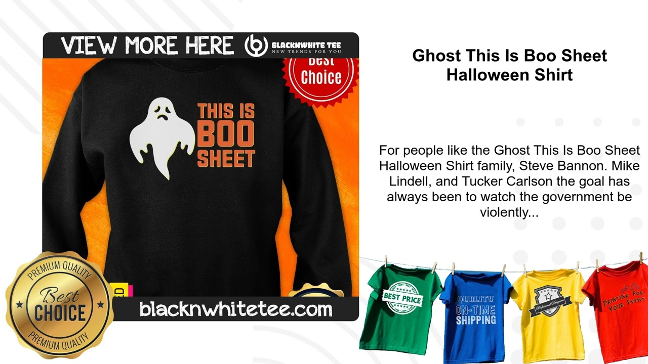 Ghost This Is Boo Sheet Halloween Shirt