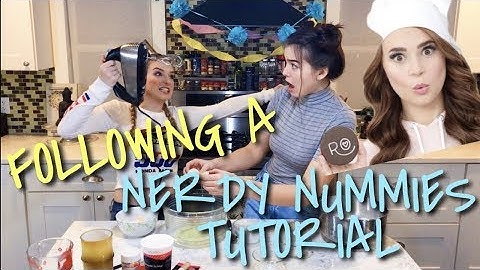 I TRIED FOLLOWING A NERDY NUMMIES BAKING TUTORIAL