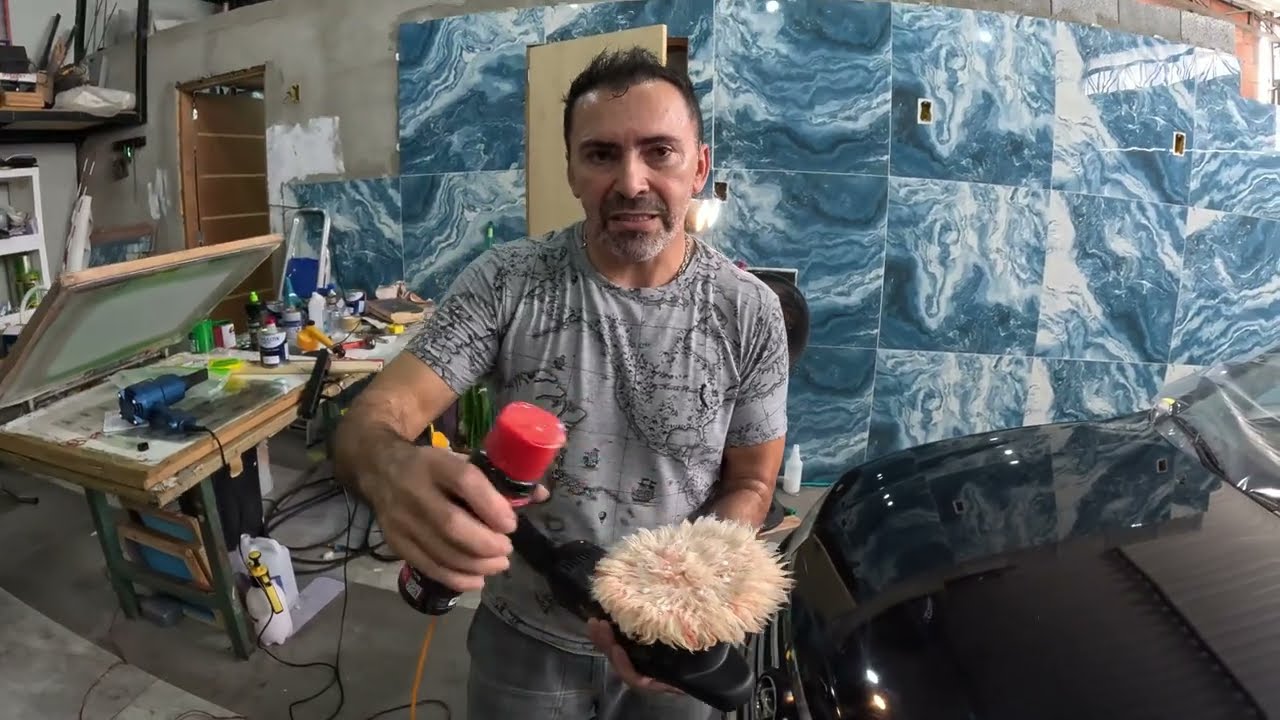 TEA180 Iniciando polimento capô Azera Parte 1