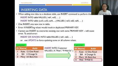 Python Programming -Database Essentials and SQL T03 - Insert, Update, Delete (Part 2/3)