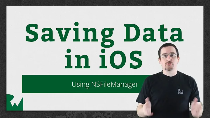 The NSFileManager - Saving Data in iOS - raywenderlich.com