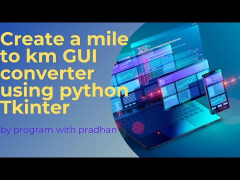 Build a basic gui that converts from miles to km #shorts