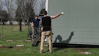 How to move a shed and set it off the ground