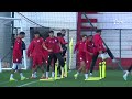 تداريب فريق الوداد الرياضي تحضيرا لمنافسات كأس الكاف
