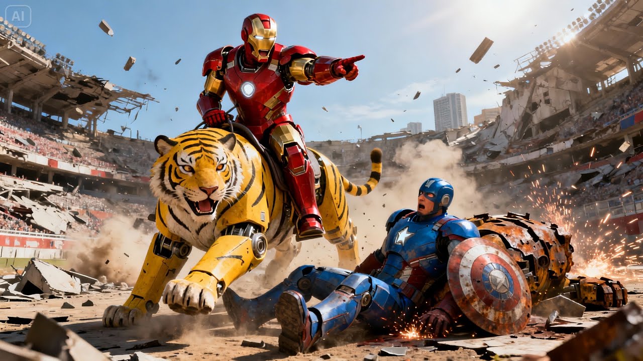 Iron Man VS Captain America || 3D Animasi Cinematic 