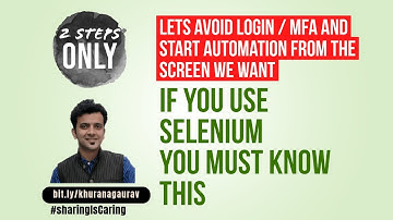 Lets Connect Selenium To Already Opened Browser | Save Time