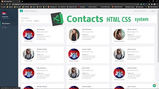 Create contacts in dashboard PHP system
