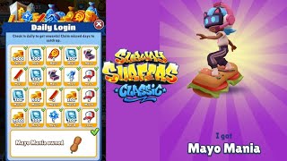 Subway Surfers Classic 2024 | Mayo Mania Special Board | Subway Surfers Daily Login Reward