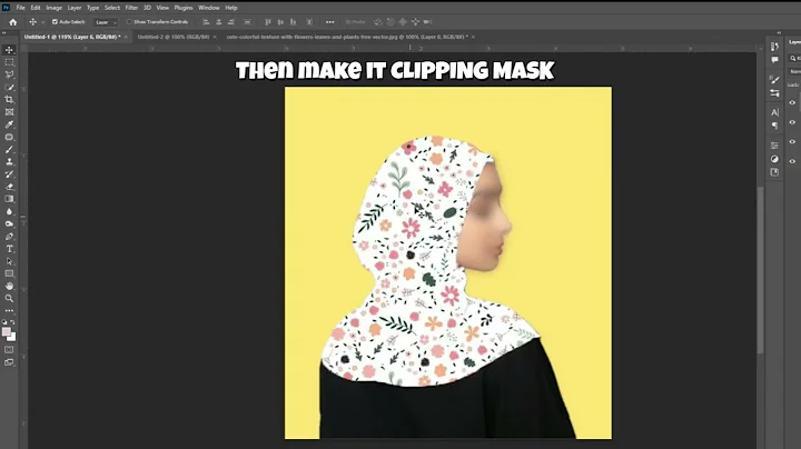 Step By Step Tutorial Apply Design To A Subject Photoshop Tutorial