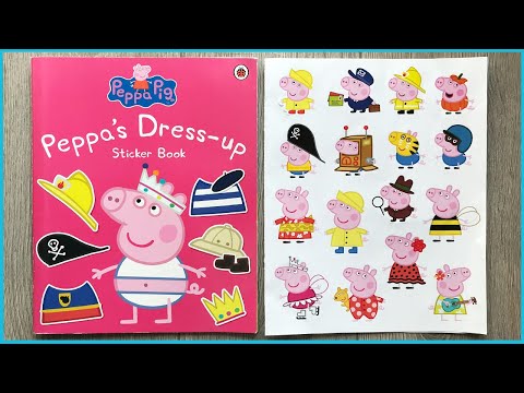SÁCH DÁN HÌNH THAY TRANG PHỤC HEO PEPPA CHƠI CÙNG CÁC BẠN - Sticker book peppa dress up (Chim Xinh)