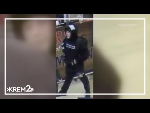 Spokane police searching for robbery, stabbing suspect - YouTube