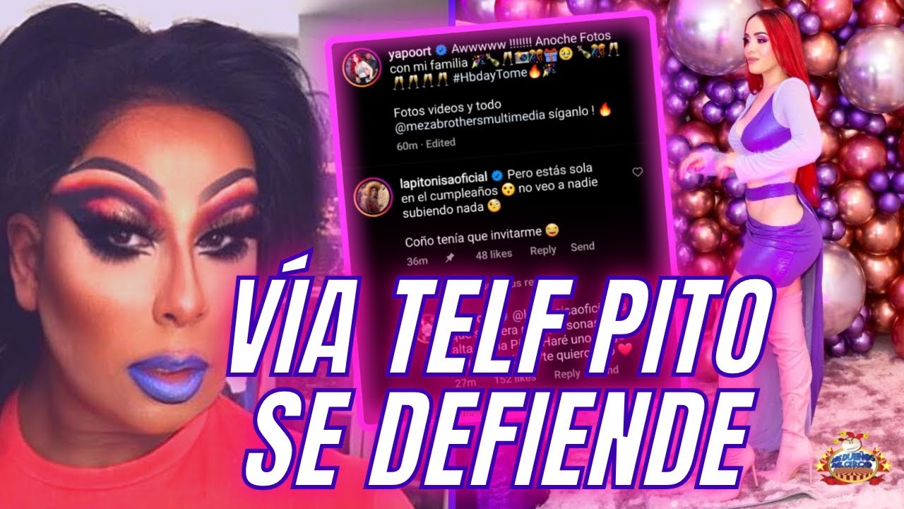 Yapoort MARDICE a La Pitonisa en mensaje de cumpleaños. Vía Telf Pito