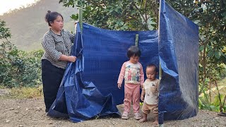 Download Lagu Everyday life of a 27-year-old single mother, taking care of 2 small children, building a bathroom MP3