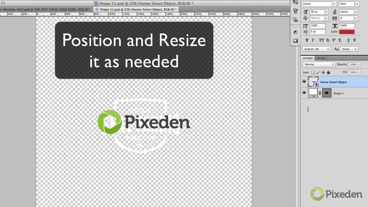 Download Logo Mockup Vol2 - Tutorial - Pixeden - YouTube