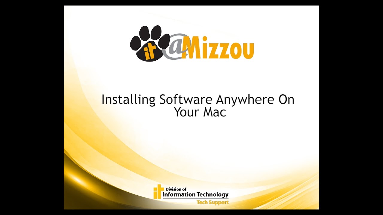 Installing Software Anywhere on Your Mac - YouTube
