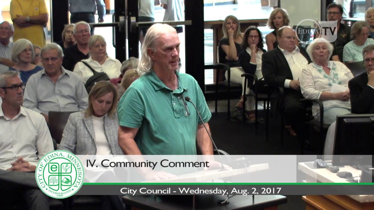 Edina City Council & HRA Meeting / August 2, 2017 YouTube