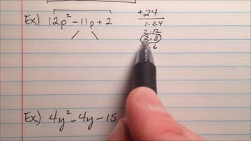 Factoring Quadratic Expression, a≠1, The AC Method