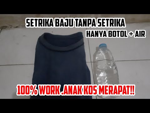 Video: Betapa Mudahnya Menyeterika Pakaian Tanpa Seterika