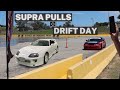PULLS in the 600HP 2JZ GE-T SUPRA + Day out at the DRIFTS (INSANE NOISES)
