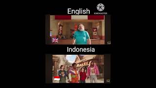 lava chicken song English vs Indonesia #minecraft #gamerfleet