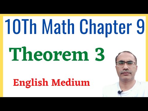 Theorem 3 Class 10 chapter 9 || 10Th Class Math Science Group Notes ...