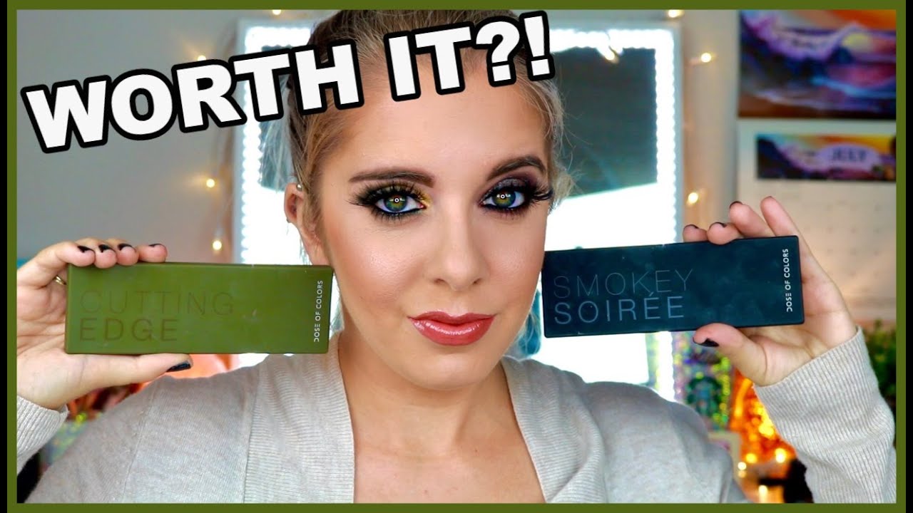 DOSE OF COLOR CUTTING EDGE AND SMOKEY SOIREE PALETTES|| WORTH $32 EACH?!?||