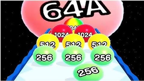 Ball run 2048 : merge number game. Speed run infinity gameplay walkthrough