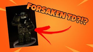 Forsaken is now a Tower Defense game! (Roblox)