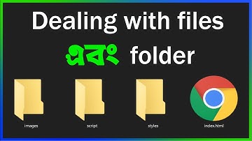 Dealing with Files and Folder | Web Development Tutorial Bangla | HTML | CSS