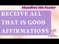 Receiving affirmations  key step to manifest law of attraction