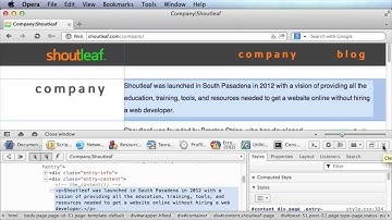 How to Use the DOM Inspector in Opera
