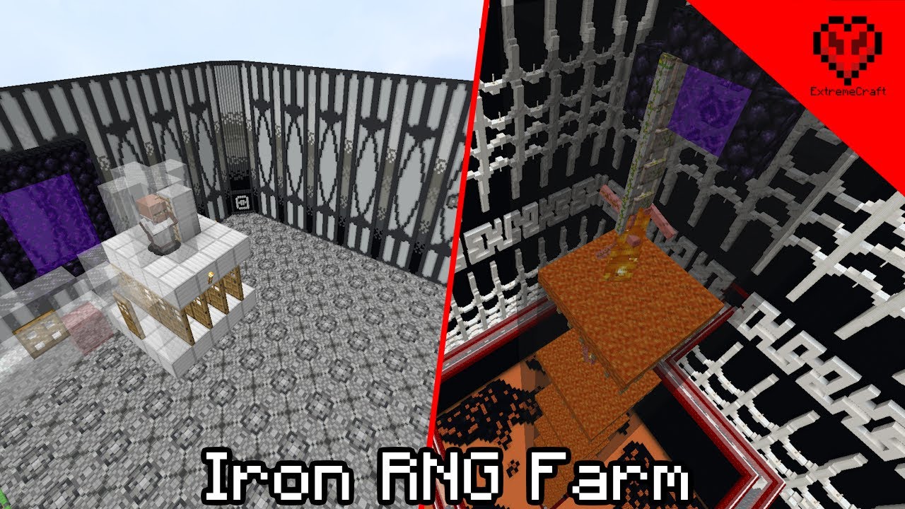 Iron RNG Farm In Survival 1.12.2! | ExtremeCraft #28 - YouTube