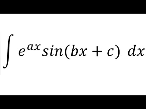 Integral of e^(ax)sin(bx