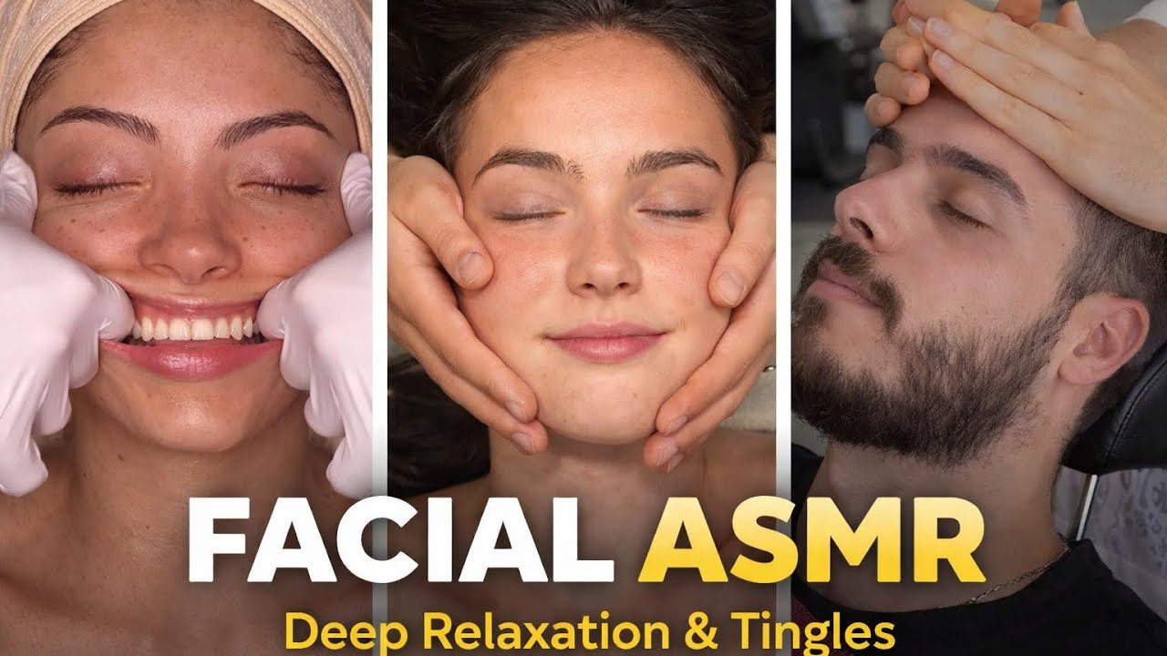 Relaxing Facial ASMR Massage for Deep Sleep